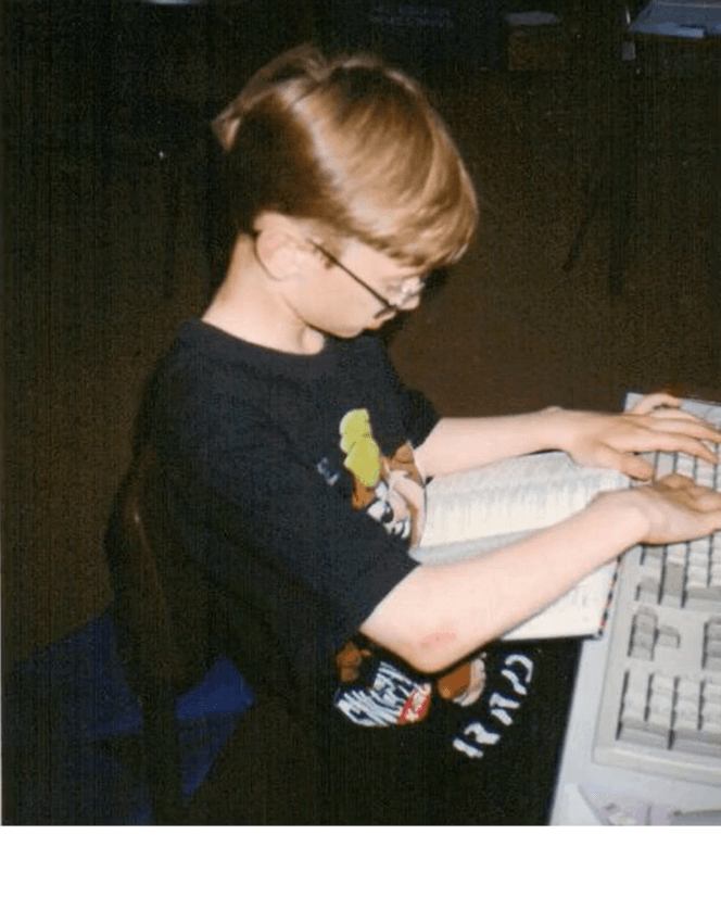 Jof Davies childhood photo